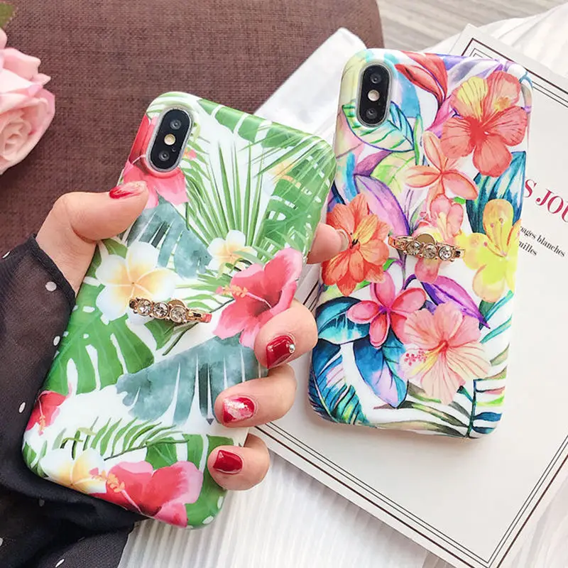 Retro Flower Leaves Finger Ring Kickstand Case For iPhone XS Max XR 6 6S 7 8 Plus Floral Pattern Soft TPU Cover For iPhone X
Retro Flower Leaves Finger Ring Kickstand Case For iPhone XS Max XR 6 6S 7 8 Plus Floral Pattern Soft TPU Cover For iPhone X
