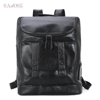 Men's PU Leather Backpacks For Teenager Men Fashion Daypacks Male High Quality Brand Black Student Shoulder Bags Drop shipping
Men's PU Leather Backpacks For Teenager Men Fashion Daypacks Male High Quality Brand Black Student Shoulder Bags Drop shipping
