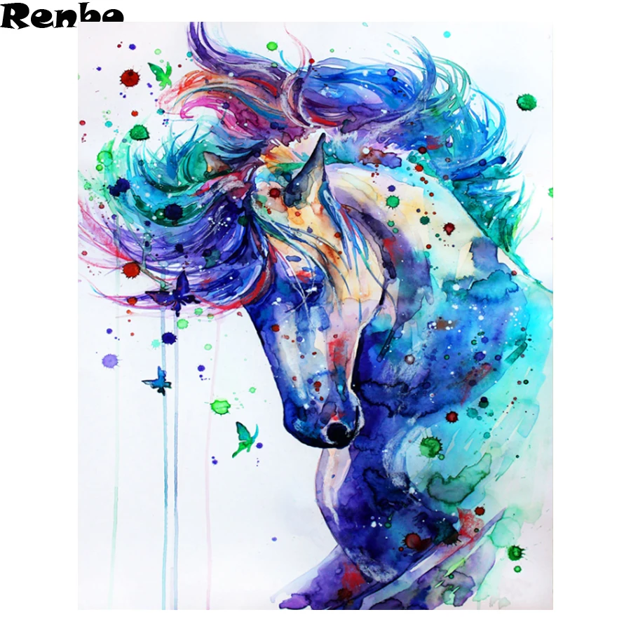 Watercolor Diamond Embroidery Full square Diy Diamond Painting Animal horse Diamond Mosaic Home Decor 3d cross Stitch Needlework
Watercolor Diamond Embroidery Full square Diy Diamond Painting Animal horse Diamond Mosaic Home Decor 3d cross Stitch Needlework