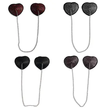 Sexy Chain Rhinestone Nipple Cover Women Reusable Breast Wear Silicone Nipple Pasties Stickers Bra Pads
Sexy Chain Rhinestone Nipple Cover Women Reusable Breast Wear Silicone Nipple Pasties Stickers Bra Pads