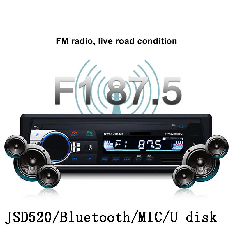 12V Car audio stereo jsd-520 Car Radio Bluetooth V2.0 In-dash 1 Din FM Aux Input Receiver SD USB MP3 MMC WMA Car Radio Player
12V Car audio stereo jsd-520 Car Radio Bluetooth V2.0 In-dash 1 Din FM Aux Input Receiver SD USB MP3 MMC WMA Car Radio Player
