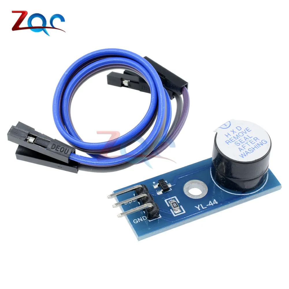 

Active Buzzer Alarm Module Sensor Beep For Arduino Smart Car 3.3v-5V MCU IO Port With Dupont Line