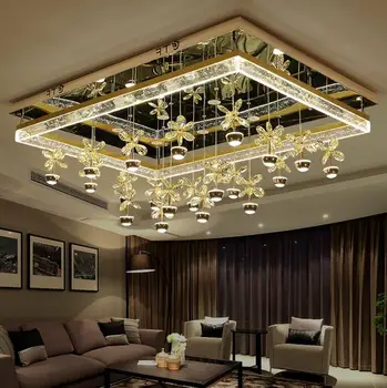 Modern LED living room ceiling lamp simple crystal lamp flower warm romantic bedroom lamp rectangular creative atmosphere lamps
Modern LED living room ceiling lamp simple crystal lamp flower warm romantic bedroom lamp rectangular creative atmosphere lamps