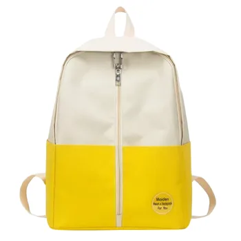 Contrast Color Canvas School Bags For Teenage Gir Casual Backpack Zipper Designer Student Bag Large Capacity Sac A Dos Femme
Contrast Color Canvas School Bags For Teenage Gir Casual Backpack Zipper Designer Student Bag Large Capacity Sac A Dos Femme