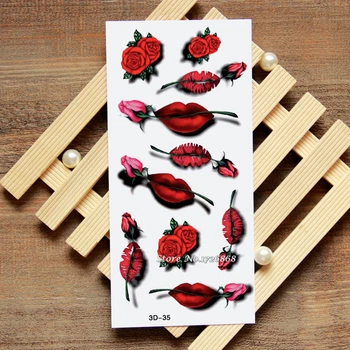 3D Red Lips Fake Tattoo Decals Temporary Tattoo Body Art Flash Tattoo Stickers Waterproof For Women Men #035
3D Red Lips Fake Tattoo Decals Temporary Tattoo Body Art Flash Tattoo Stickers Waterproof For Women Men #035