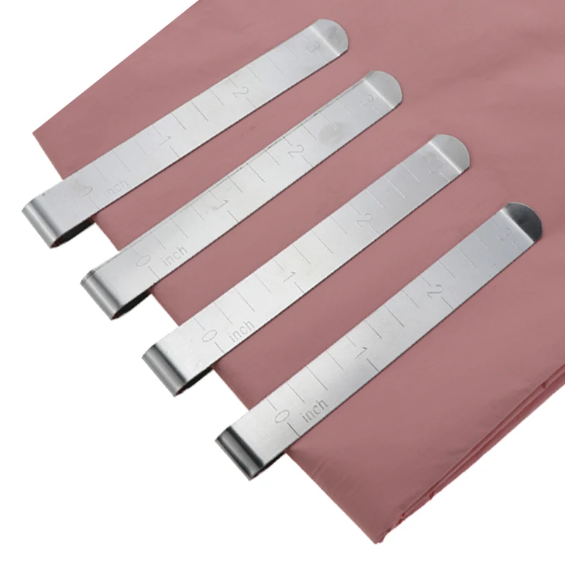 20Pcs Metal Sewing Crimping Clip Stainless Steel Hemming Clips With Built-in Ruler Cloth Measurement Ruler
20Pcs Metal Sewing Crimping Clip Stainless Steel Hemming Clips With Built-in Ruler Cloth Measurement Ruler