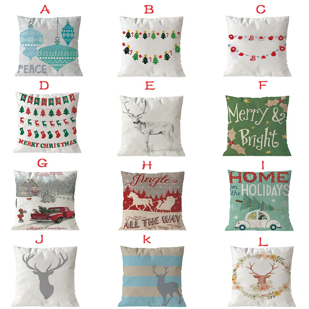 Pillowcases Merry Christmas Pillow Case Soft Sofa Cushion Cover Home Decor Pillow Core Funda Cojin Housse de Coussin Cojines
Pillowcases Merry Christmas Pillow Case Soft Sofa Cushion Cover Home Decor Pillow Core Funda Cojin Housse de Coussin Cojines