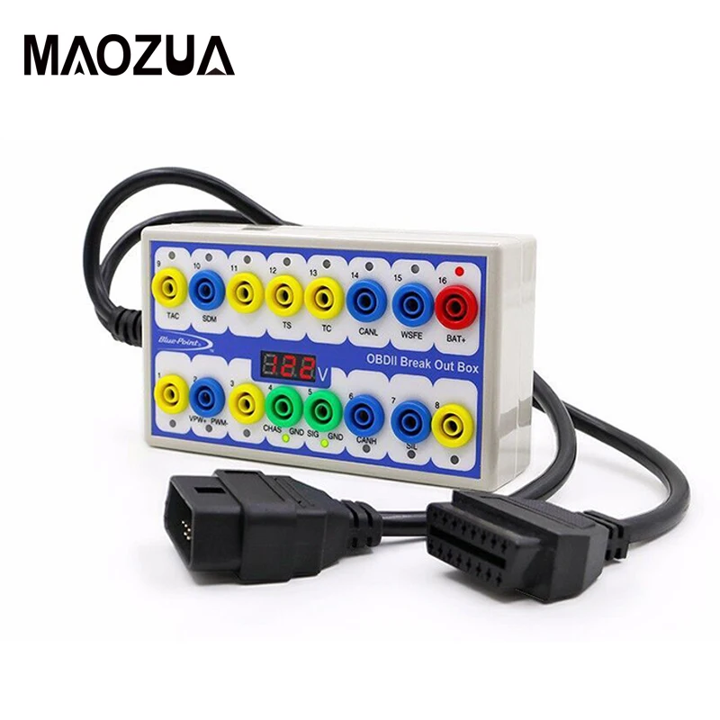 Maozua OBDII OBD2 Breakout Box Car OBD 2 Break Out Box Car Protocol Detector Auto Can Test Box Automotive Connector Car-detector
Maozua OBDII OBD2 Breakout Box Car OBD 2 Break Out Box Car Protocol Detector Auto Can Test Box Automotive Connector Car-detector