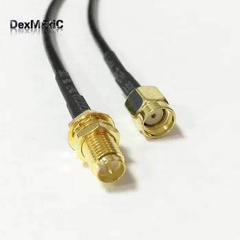 1PC WIFI router cable RP-SMA Female Jack nut To RP-SMA Male Plug RG174 30cm/50cm/100cm Wholesale Fast Ship
1PC WIFI router cable RP-SMA Female Jack nut To RP-SMA Male Plug RG174 30cm/50cm/100cm Wholesale Fast Ship