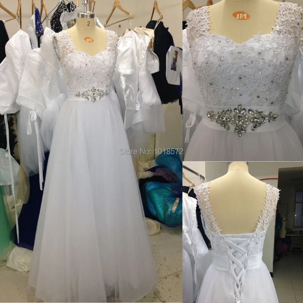 2017 New Real Wedding Dresses Elegant Glamorous Backless Princess Formal Dress Vestidos De Novia White/Ivory A-Line Bridal Gown
2017 New Real Wedding Dresses Elegant Glamorous Backless Princess Formal Dress Vestidos De Novia White/Ivory A-Line Bridal Gown