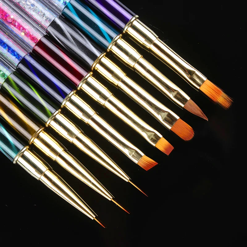 UV Gel Liner Painting Drawing Pen Gradient Brush Nail Brush Cat Eye Rhinestone Handle Manicure Nail Art Tool
UV Gel Liner Painting Drawing Pen Gradient Brush Nail Brush Cat Eye Rhinestone Handle Manicure Nail Art Tool