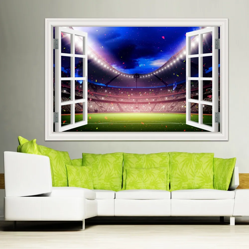 Large Wall Stickers Home Decor Football Ball Soccer Playground Landscape Wallpaper Murals Vinyl Wall Art Decal
Large Wall Stickers Home Decor Football Ball Soccer Playground Landscape Wallpaper Murals Vinyl Wall Art Decal