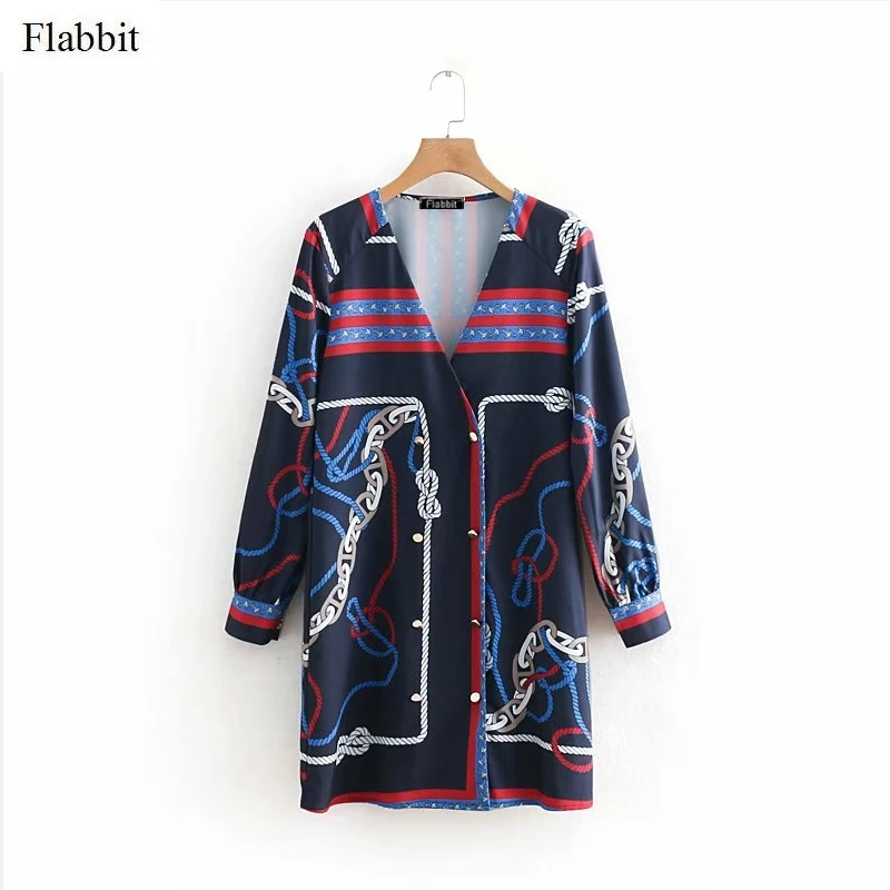 Flabbit women vintage v neck knotted print vestidos elegant ladies double breasted casual business party mini dresses DS299
Flabbit women vintage v neck knotted print vestidos elegant ladies double breasted casual business party mini dresses DS299