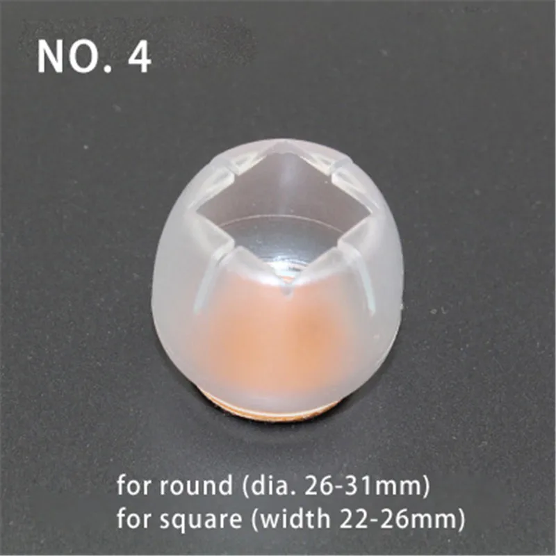 4pc Clear Round Bottom for dia. 26-31mm Chair Leg Foot Protect Pad Furniture Table Base Cap Cover Antiskid Floor Protection NO.4
4pc Clear Round Bottom for dia. 26-31mm Chair Leg Foot Protect Pad Furniture Table Base Cap Cover Antiskid Floor Protection NO.4