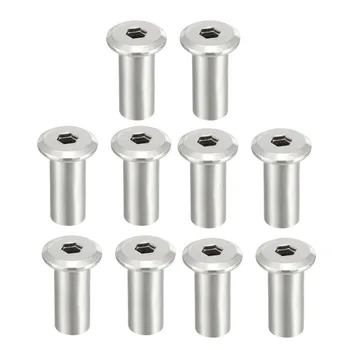 Uxcell 10pcs/lot M8x22/20mm M10x21mm Hex Socket Screw Post Female Thread Furniture Nut Silver Tone Iron Nickel Plated
Uxcell 10pcs/lot M8x22/20mm M10x21mm Hex Socket Screw Post Female Thread Furniture Nut Silver Tone Iron Nickel Plated