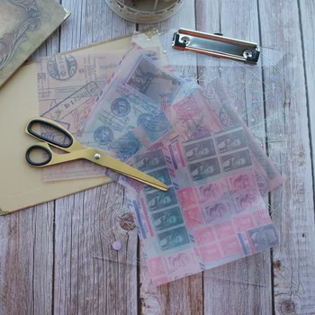8 Sheets/lot 16.5*16.5cm DIY old stamp Retro style transparent Paper Wrapping Creative Paper Craft Background Scrapbooking Use
8 Sheets/lot 16.5*16.5cm DIY old stamp Retro style transparent Paper Wrapping Creative Paper Craft Background Scrapbooking Use