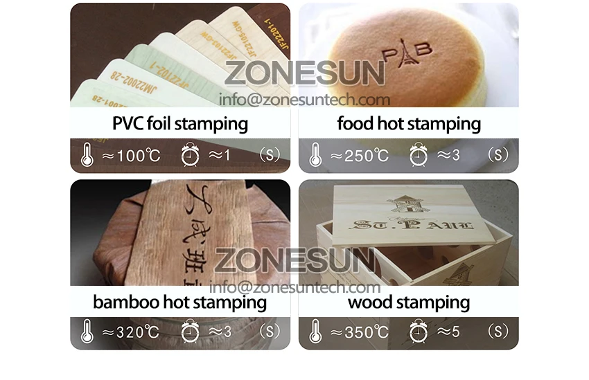 ZONESUN ZS-819H-2 Automatic Cosmetics Gift Box Plastic Brand Logo Embossing Stamping Machine Heat Press For Leather