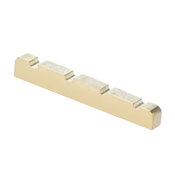 Pre-slotted Brass String Nut for 4-string Electric Bass Guitar Part Replacement 38 * 3.6 * 6.3-4.8mm Guitar Parts & Accessories
Pre-slotted Brass String Nut for 4-string Electric Bass Guitar Part Replacement 38 * 3.6 * 6.3-4.8mm Guitar Parts & Accessories