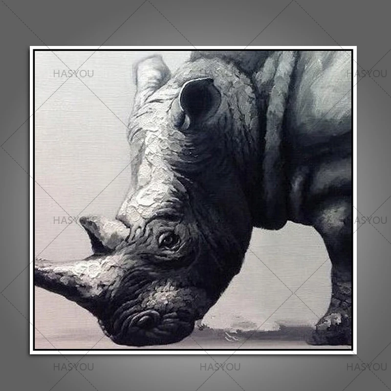 UnFramed Modern Free Shipping Pure Hand-painted Oil Painting On Canvas Rhino Painting Modern Home Decoration Art Wall Pictures
UnFramed Modern Free Shipping Pure Hand-painted Oil Painting On Canvas Rhino Painting Modern Home Decoration Art Wall Pictures