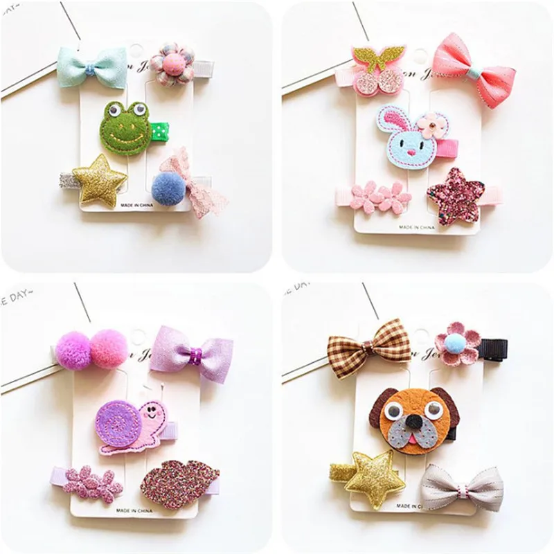 5set/lot New Cartoon Children Accessories Hairpins Barrettes Kids Fabric Bow Flower Headwear Hair Clips Girls Headdress
5set/lot New Cartoon Children Accessories Hairpins Barrettes Kids Fabric Bow Flower Headwear Hair Clips Girls Headdress