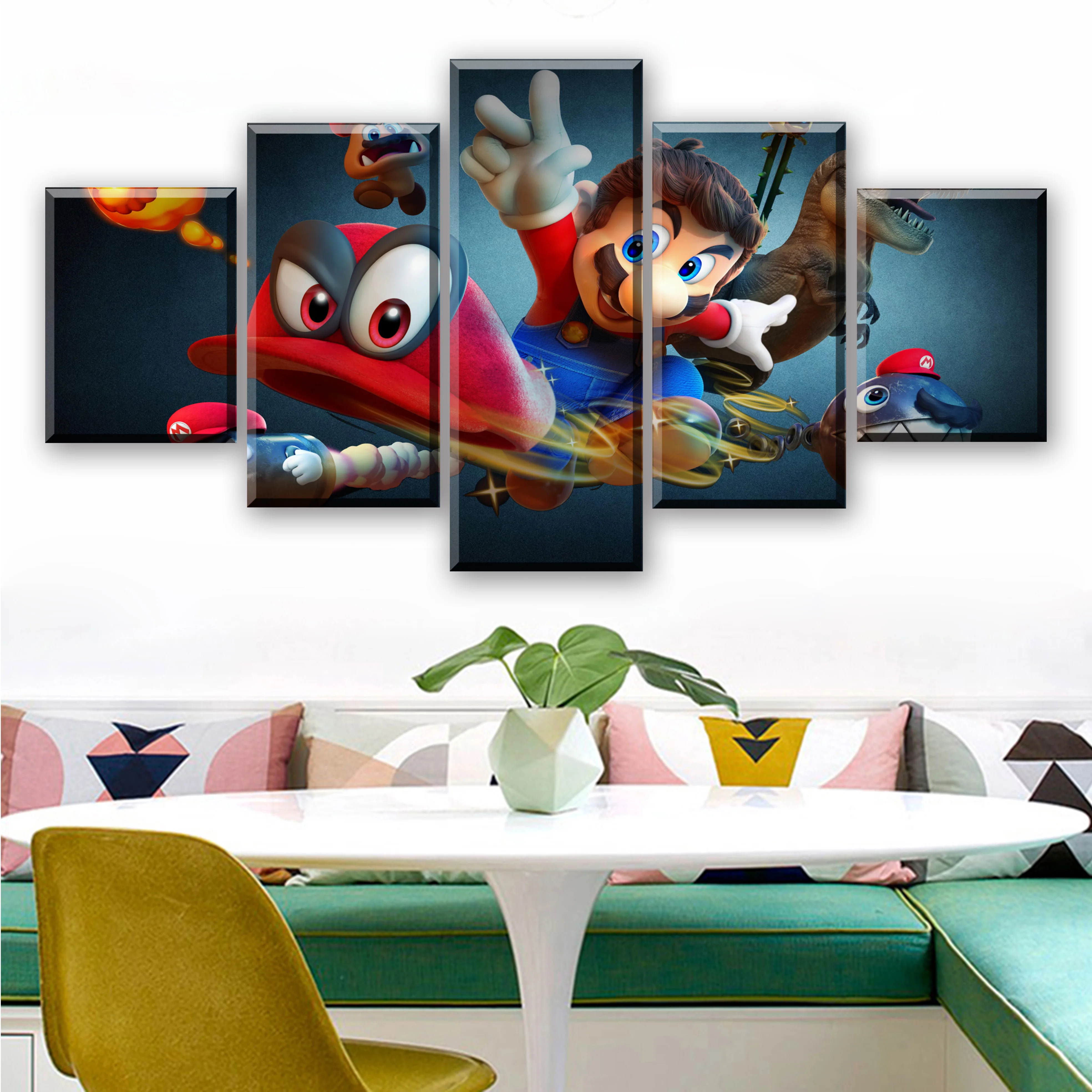 5 Piece HD Cartoon Wall Pictures Super Mario Bros Canvas Painting for Home Decor Modern Wall Art Video Game Poster Decoration
5 Piece HD Cartoon Wall Pictures Super Mario Bros Canvas Painting for Home Decor Modern Wall Art Video Game Poster Decoration