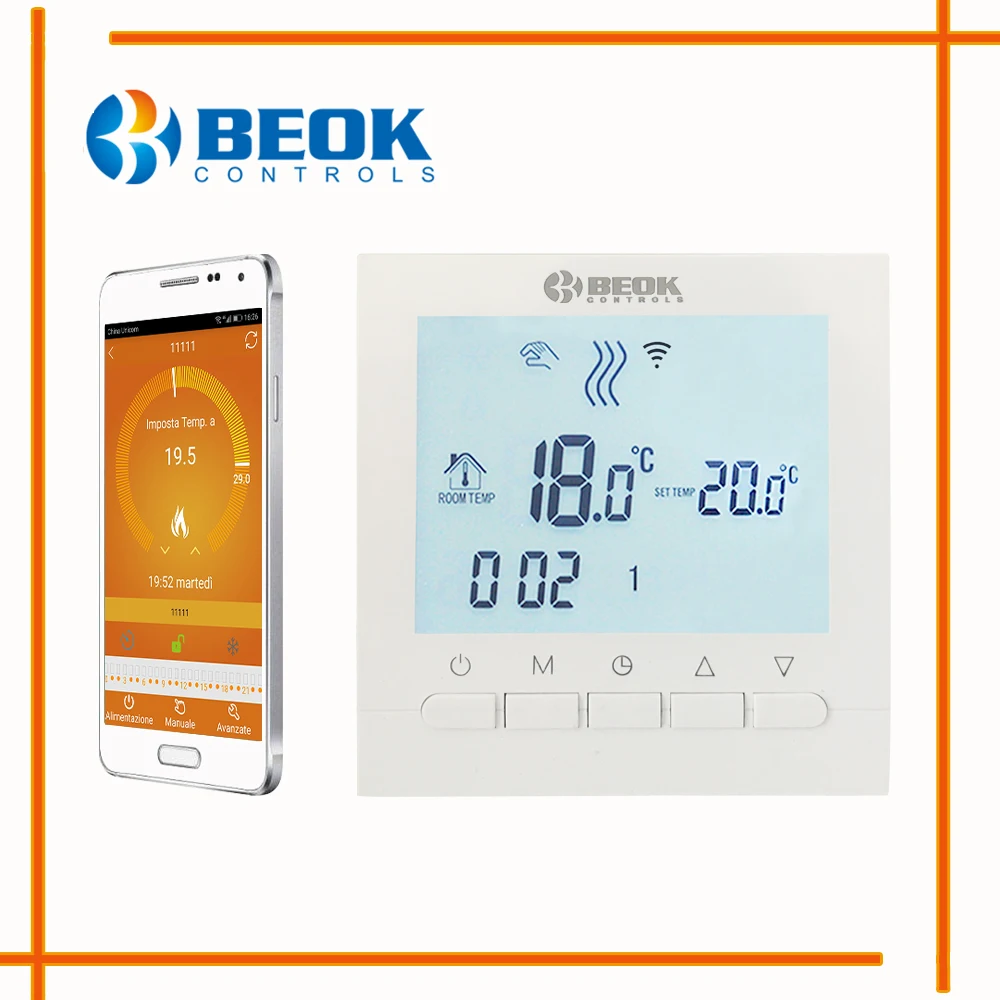 Programmable Water Heating WIFI Temperature Regulator Wifi Control Thermostat Thermoregulator with White Backlight
Programmable Water Heating WIFI Temperature Regulator Wifi Control Thermostat Thermoregulator with White Backlight