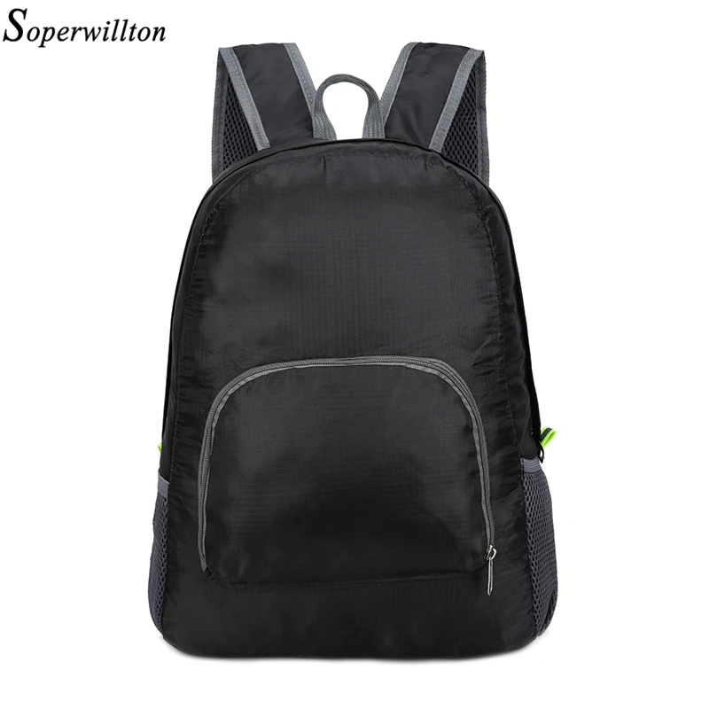 Soperwillton Backpack Foldable Nylon Women Backpack Waterproof 9 Color Option Men Backpack Travel bag female male #1222
Soperwillton Backpack Foldable Nylon Women Backpack Waterproof 9 Color Option Men Backpack Travel bag female male #1222