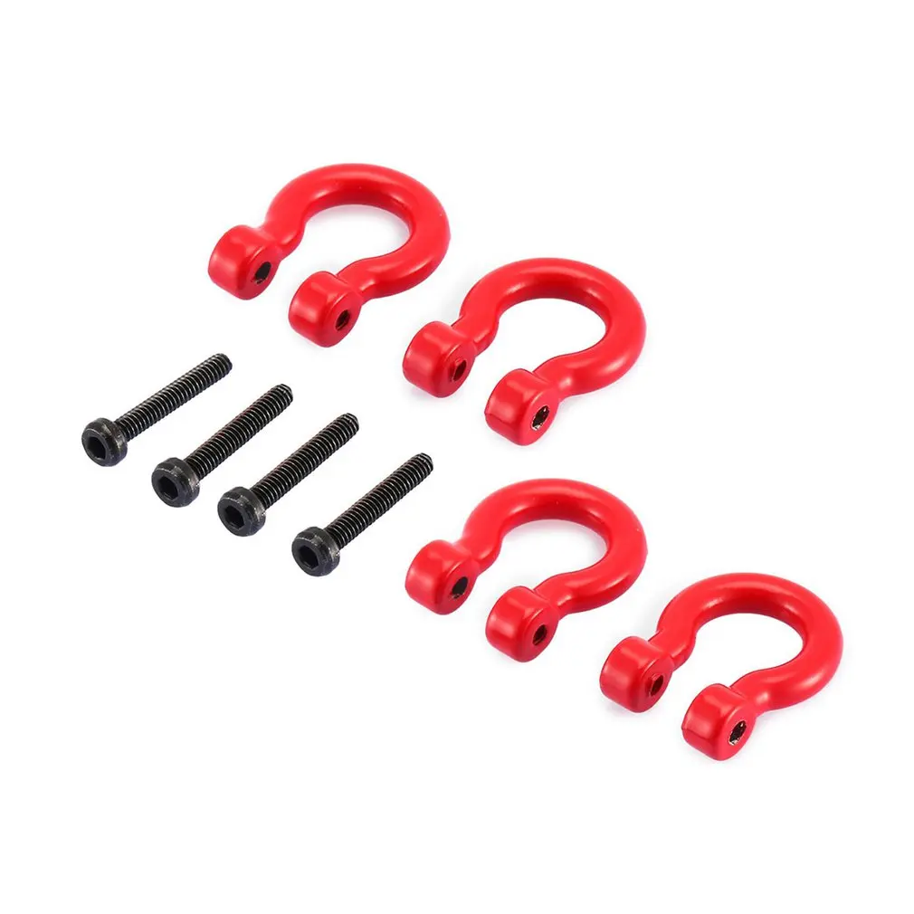 T-power 4 Pcs Red Trailer Tow Hook Bumper D-ring for 1:10 RC Crawler Traxxas TRX4 Axial SCX10 90046 D90 D110 TF2
T-power 4 Pcs Red Trailer Tow Hook Bumper D-ring for 1:10 RC Crawler Traxxas TRX4 Axial SCX10 90046 D90 D110 TF2