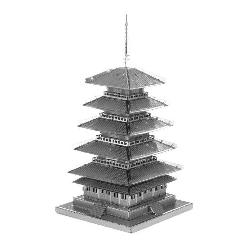 3D Metal Puzzle Famous Building For Five-storey Tower in Japan Model Assemble Kits Puzzle Laser Cut Jigsaw Toys for Beginner
3D Metal Puzzle Famous Building For Five-storey Tower in Japan Model Assemble Kits Puzzle Laser Cut Jigsaw Toys for Beginner
