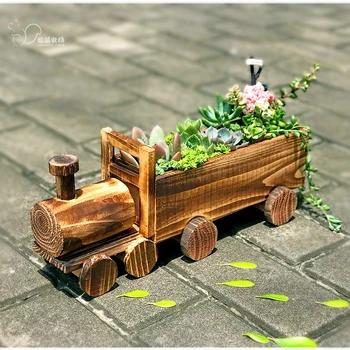 Wooden handmade train flower pot personality fun Succulents container retro home garden shop decoration ornaments mx6201632
Wooden handmade train flower pot personality fun Succulents container retro home garden shop decoration ornaments mx6201632