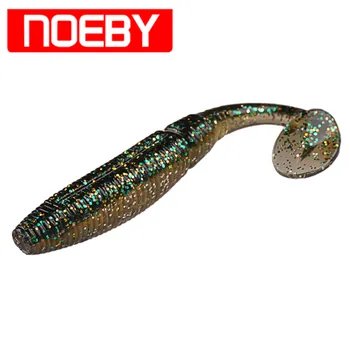 

NOEBY Soft Bait 5Pcs/Bag 100mm 9g T-Tail Fishing Lure Silicone Baits Iscas Artificial Para Pesca Leurre Peche Souple Wobblers