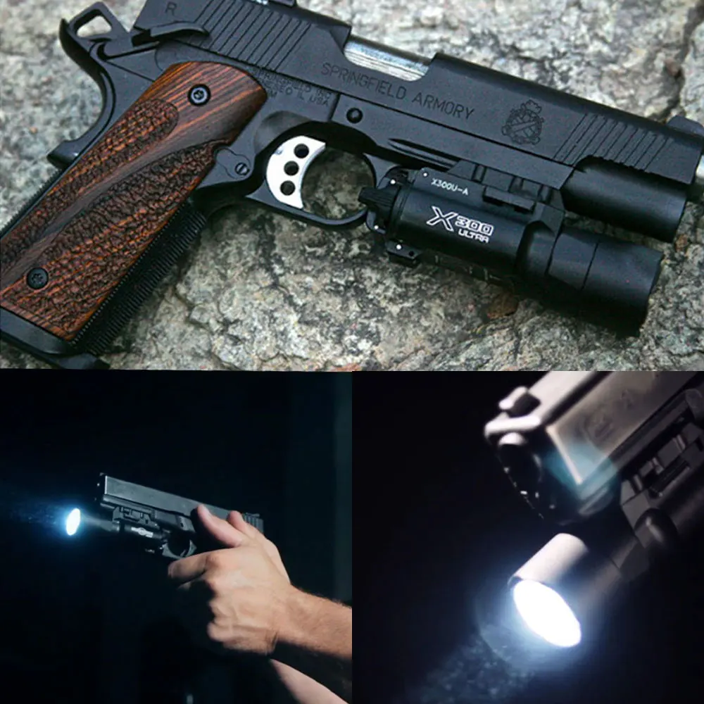 Тактический X300 ультра пистолет светильник X300U оружейный Lanterna фонарь винтовка