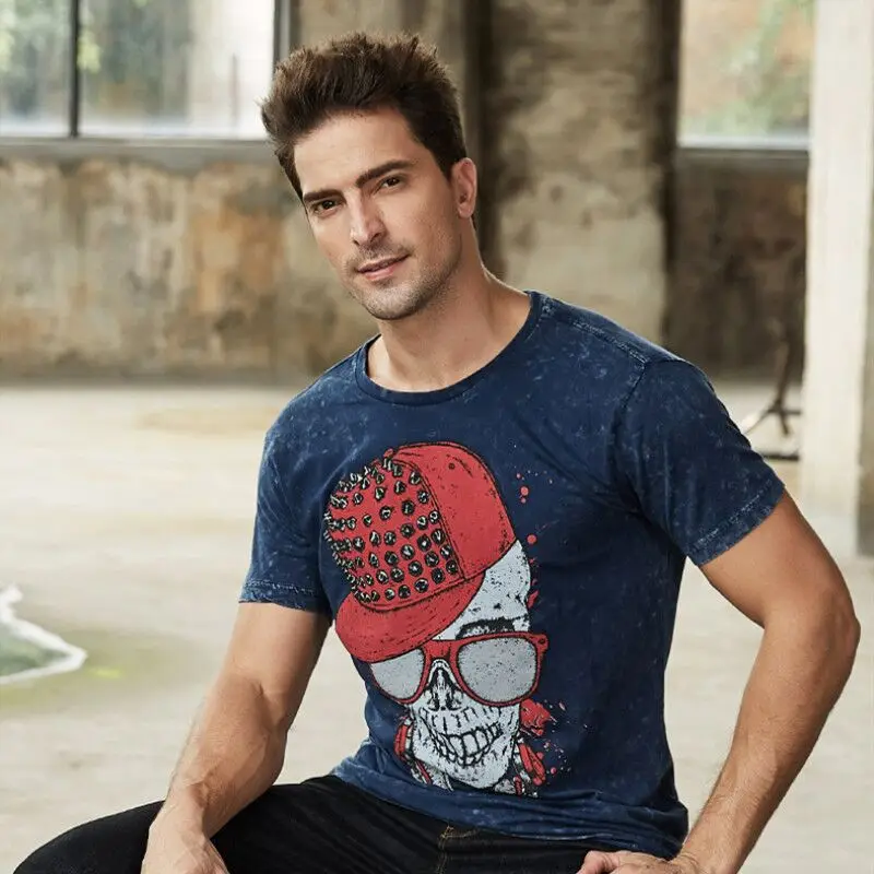 GustOmerD Summer Men's T-Shirt Casual Fashion Print T-Shirt Cotton Slim O-Neck Short Sleeve T-Shirt Men
GustOmerD Summer Men's T-Shirt Casual Fashion Print T-Shirt Cotton Slim O-Neck Short Sleeve T-Shirt Men