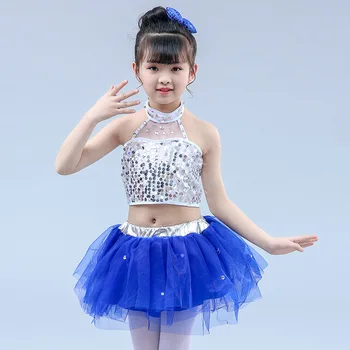 Kids Jazz Dance Costumes Sequins Girls Street Dance Show Clothes Hip Hop Stage Dancing Suits Jazz Dance Tutu Skirt Tops C20326CH
Kids Jazz Dance Costumes Sequins Girls Street Dance Show Clothes Hip Hop Stage Dancing Suits Jazz Dance Tutu Skirt Tops C20326CH