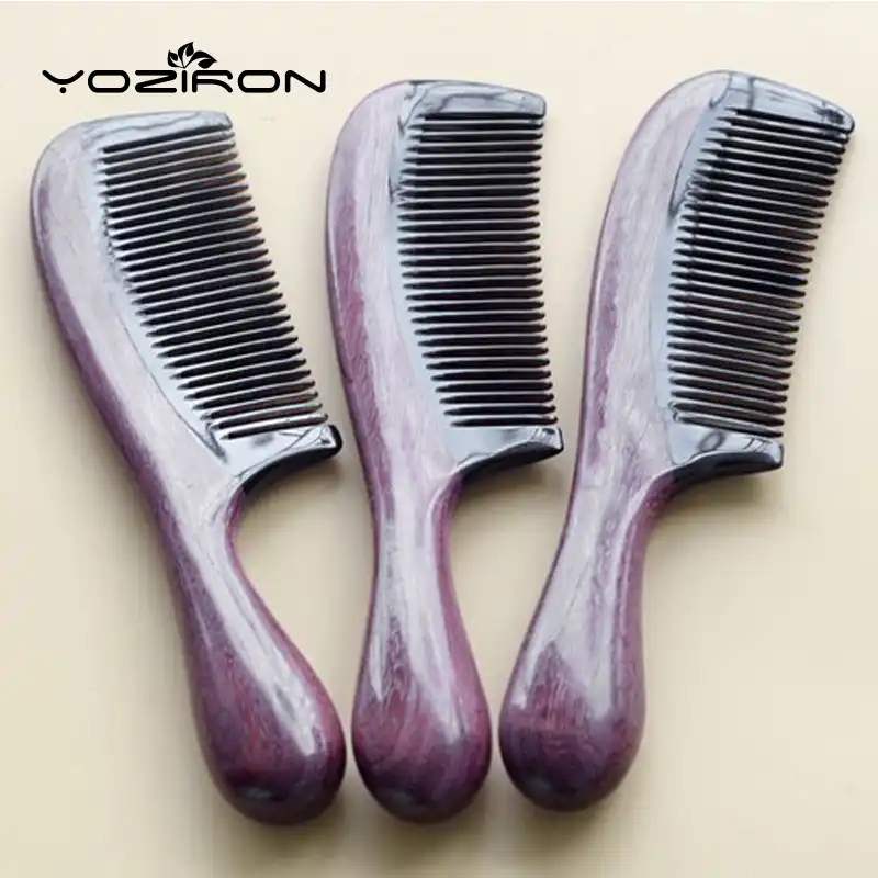 Yoziron Ox Horn Expensive Antistatic Massage Wood Purleheart