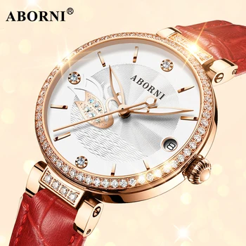 ABORNI 2019 Watch Women Automatic Waterproof Luxury Brand Leather Mechanical Watches Creative Diamand Ladies Bracelet Wristwatch
ABORNI 2019 Watch Women Automatic Waterproof Luxury Brand Leather Mechanical Watches Creative Diamand Ladies Bracelet Wristwatch