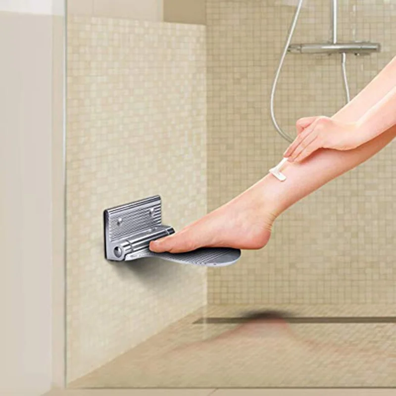 Space Aluminum Alloy Foldable Shower Foot Rest Nail Wall Foot Rest Step for Shaving Legs for Kids Elders Pregnant
Space Aluminum Alloy Foldable Shower Foot Rest Nail Wall Foot Rest Step for Shaving Legs for Kids Elders Pregnant