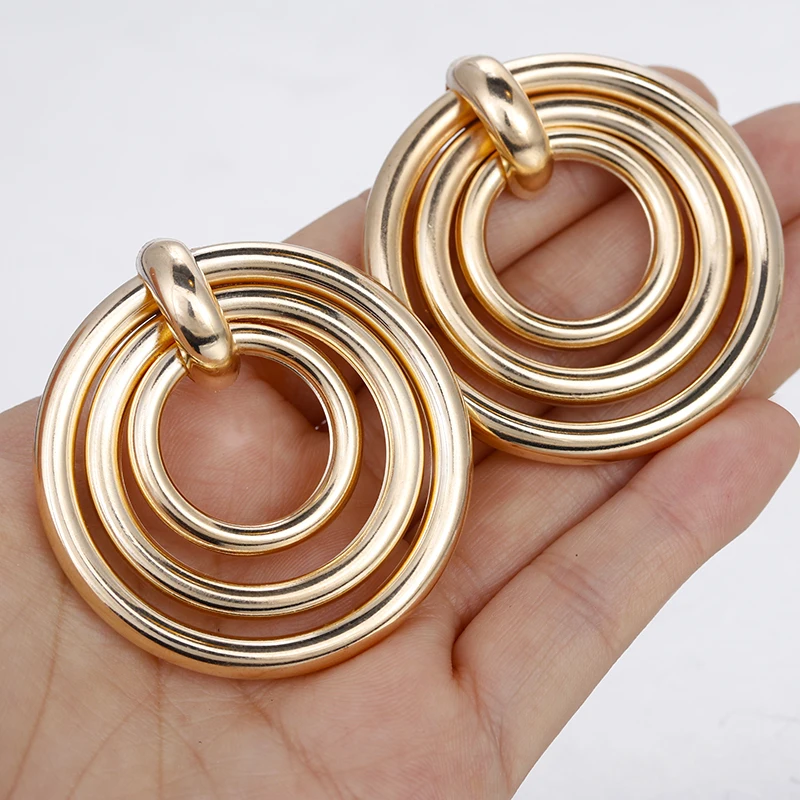 Flashbuy Metal Layered Round Drop Earrings For Women Vintage Geometry Exaggeration Gold Silver Earings Gift Jewelry Accessories
Flashbuy Metal Layered Round Drop Earrings For Women Vintage Geometry Exaggeration Gold Silver Earings Gift Jewelry Accessories