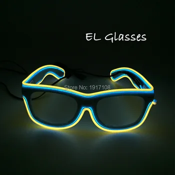 Flashing EL Wire Led Glasses Luminous Party Decorative Lighting Classic Gift Bright Light Gift Glow glasses Rave Costume
Flashing EL Wire Led Glasses Luminous Party Decorative Lighting Classic Gift Bright Light Gift Glow glasses Rave Costume
