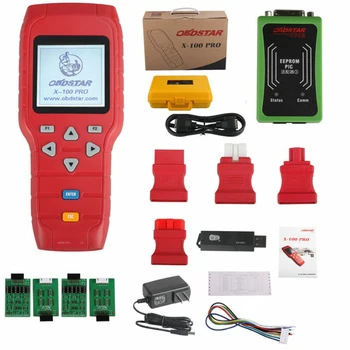 OBDSTAR X-100 PRO Auto Key Programmer (C+D+E) Type for IMMO+Odometer+OBD Software Get Free PIC and EEPROM 2-in-1 Adapter
OBDSTAR X-100 PRO Auto Key Programmer (C+D+E) Type for IMMO+Odometer+OBD Software Get Free PIC and EEPROM 2-in-1 Adapter