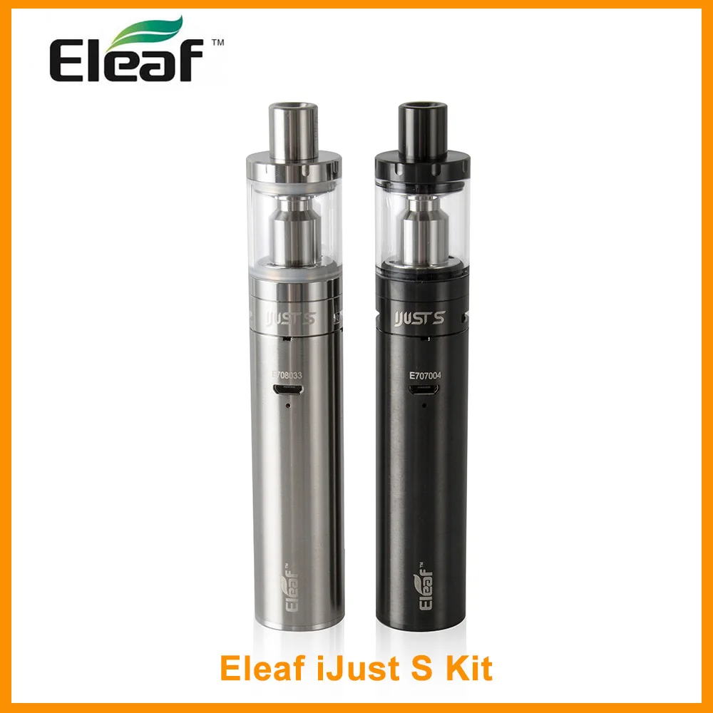 Original Eleaf iJust S Starter Kit Built in 3000mAh Battery With 4ml E-juice Capacity Vape Kit 510 thread Tpye E-Cigarette
Original Eleaf iJust S Starter Kit Built in 3000mAh Battery With 4ml E-juice Capacity Vape Kit 510 thread Tpye E-Cigarette