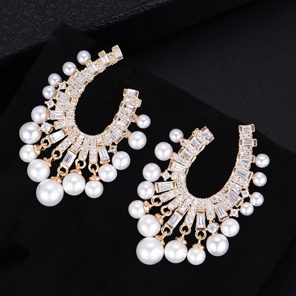 missvikki Luxury Design Gorgeous Full Pearls Stud Earrings for Women Bridal Wedding Engagement Anniversary Jewelry Earrings
missvikki Luxury Design Gorgeous Full Pearls Stud Earrings for Women Bridal Wedding Engagement Anniversary Jewelry Earrings