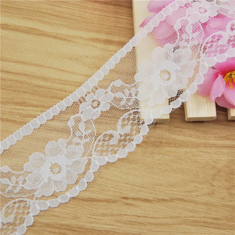 50mm Polyester Lace Trim White Fabric Sewing Accessories Cloth Wedding Dress Decoration Ribbon Craft Supplies 200yards L777
50mm Polyester Lace Trim White Fabric Sewing Accessories Cloth Wedding Dress Decoration Ribbon Craft Supplies 200yards L777