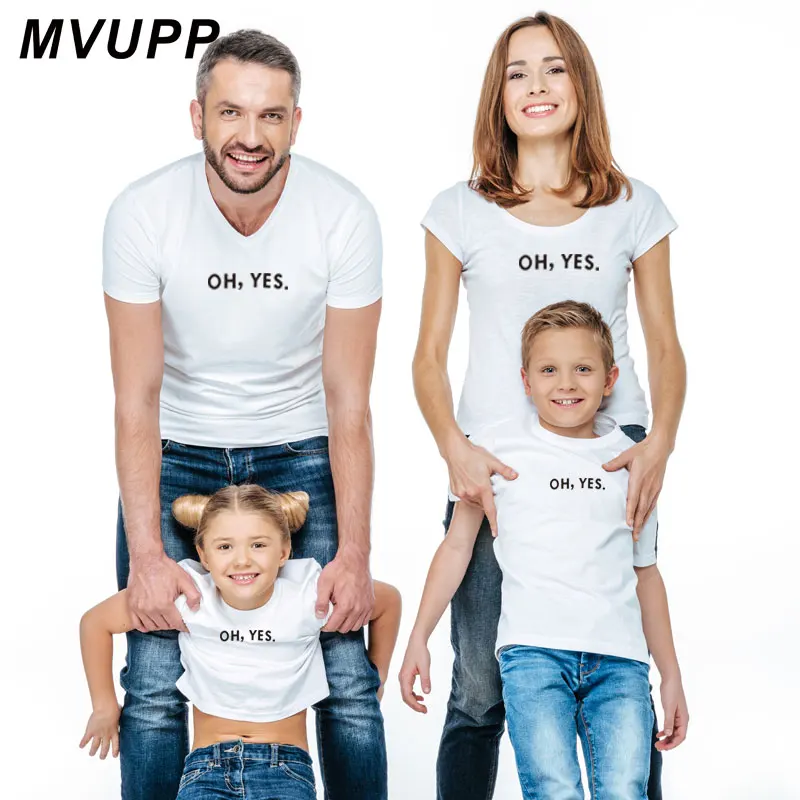 OH YES mommy and me matching clothes family look t shirt for mother daughter father son outfits mom baby girl boy summer 2019
OH YES mommy and me matching clothes family look t shirt for mother daughter father son outfits mom baby girl boy summer 2019