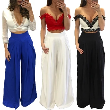 New Women Wide Leg Pants High Waisted Wide Leg Pants Chiffon pants Mujer Fashion Trousers for Women Loose Chiffon Pants 2061
New Women Wide Leg Pants High Waisted Wide Leg Pants Chiffon pants Mujer Fashion Trousers for Women Loose Chiffon Pants 2061