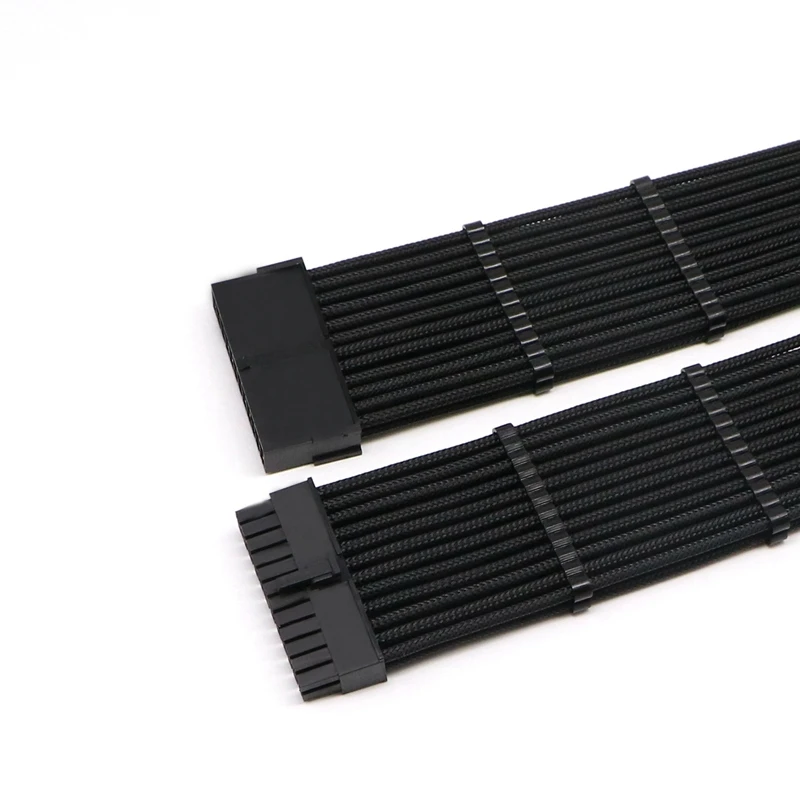 High Quality Single Sleeved Motherboard 24Pin CPU/ATX/EPS Male to Female Power Extension Cable with 2pcs Cable Combs.
High Quality Single Sleeved Motherboard 24Pin CPU/ATX/EPS Male to Female Power Extension Cable with 2pcs Cable Combs.
