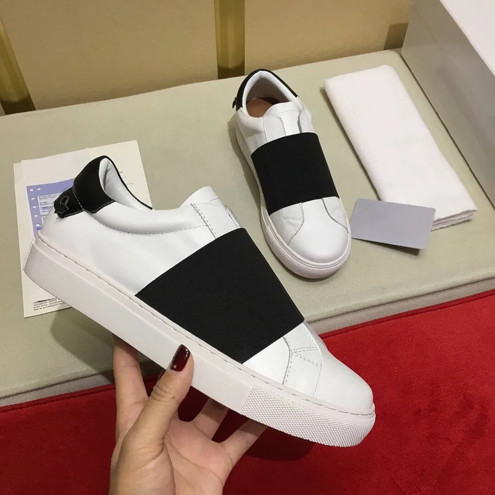 HOT Black Striped Women Leather Sneakers Patchwork White Tennis Woman Shoes Classic Outdoor Genuine Leather Casual Flat Shoes
HOT Black Striped Women Leather Sneakers Patchwork White Tennis Woman Shoes Classic Outdoor Genuine Leather Casual Flat Shoes