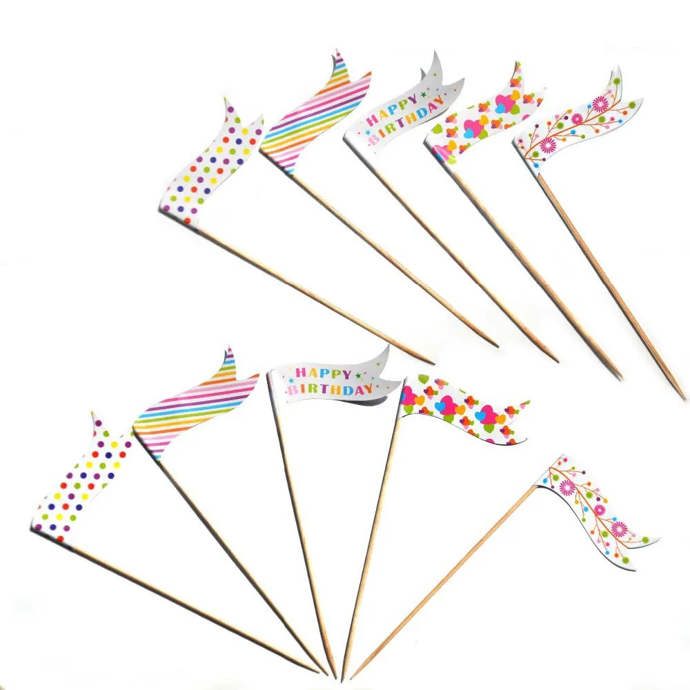 25pcs Flags Sticks picks Party Artwork Toothpick Birthday Decoration Cupcake/Cake/Ice cream Toppers Decor
25pcs Flags Sticks picks Party Artwork Toothpick Birthday Decoration Cupcake/Cake/Ice cream Toppers Decor
