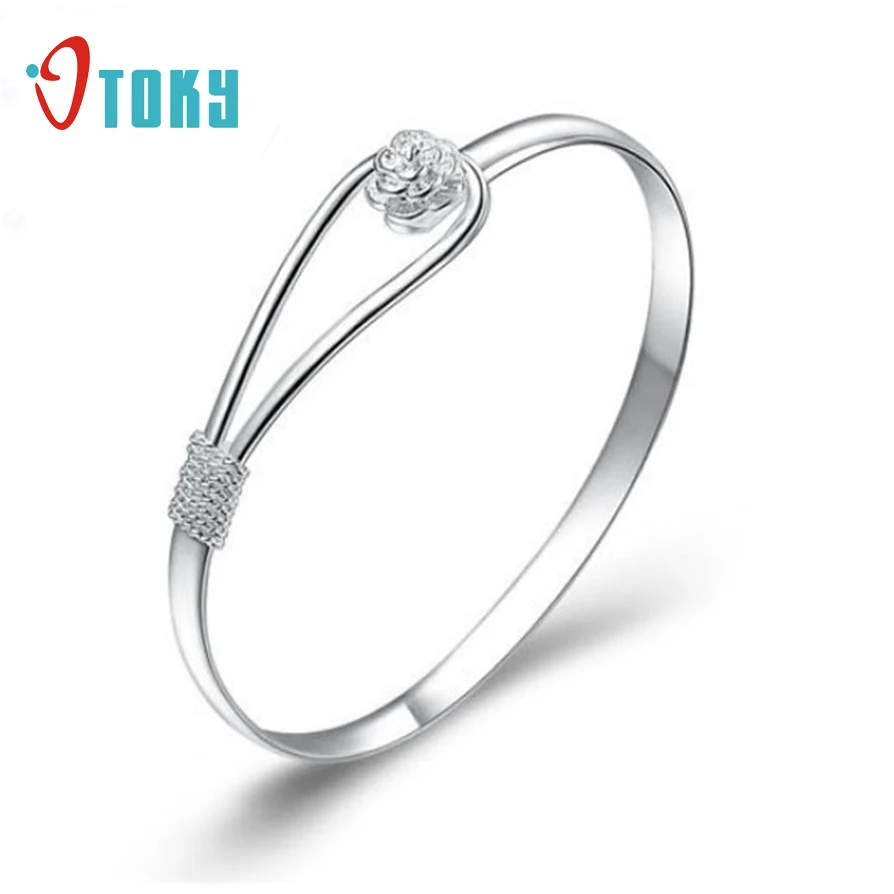 Bangles OTOKY Gussy Life Lady New Fashion Solid Silver with Nice Flower Clasp Bangle & Bracelet Apr21
Bangles OTOKY Gussy Life Lady New Fashion Solid Silver with Nice Flower Clasp Bangle & Bracelet Apr21