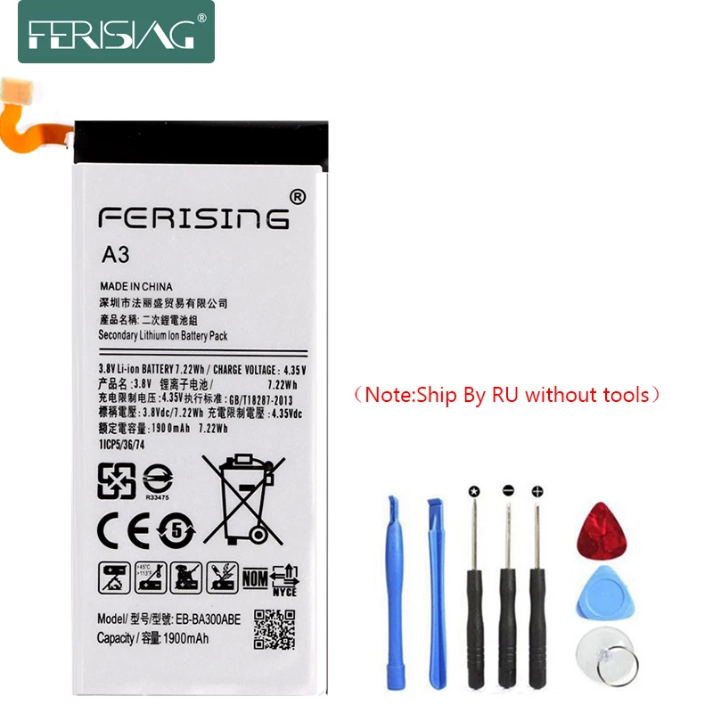 FERISING 2019 Original Battery EB-BA300ABE For Samsung Galaxy A3 A300 A3000 A300F A300H 1900mAh Replacement Phone Batteries
FERISING 2019 Original Battery EB-BA300ABE For Samsung Galaxy A3 A300 A3000 A300F A300H 1900mAh Replacement Phone Batteries